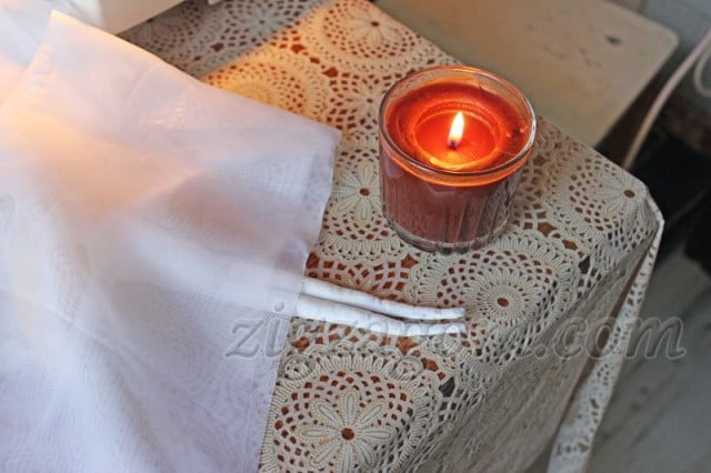 Края шифона или тонкой ткани можно обработать пламенем свечи