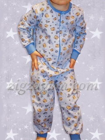 Шьем детскую пижаму-комбинезон