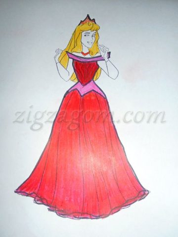 Эскиз платья принцессы Авторы